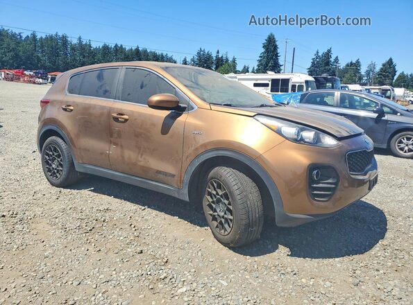 KNDPMCAC8H7130124 2017 KIA SPORTAGE Brown Delantero derecho