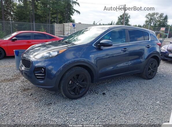 KNDPMCAC8H7157646 2017 KIA SPORTAGE Gray წინა მარცხენა ხედი სამი მეოთხედიდან