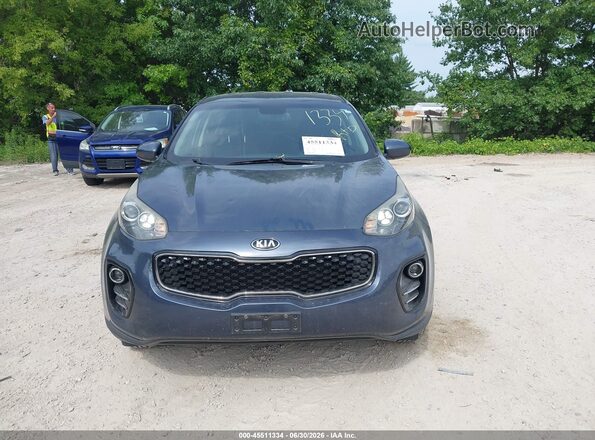 KNDPMCAC8H7178593 2017 KIA SPORTAGE Blue Вид щитка приладів