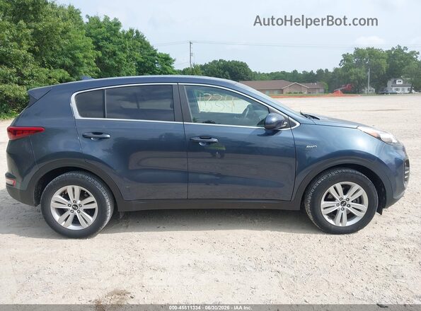 KNDPMCAC8H7178593 2017 KIA SPORTAGE Blue Вид задньої частини салону
