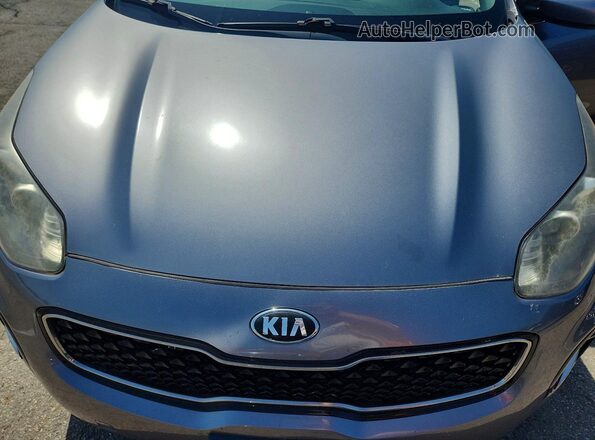 KNDPMCAC8J7379075 2018 KIA SPORTAGE Gray Engine compartment view