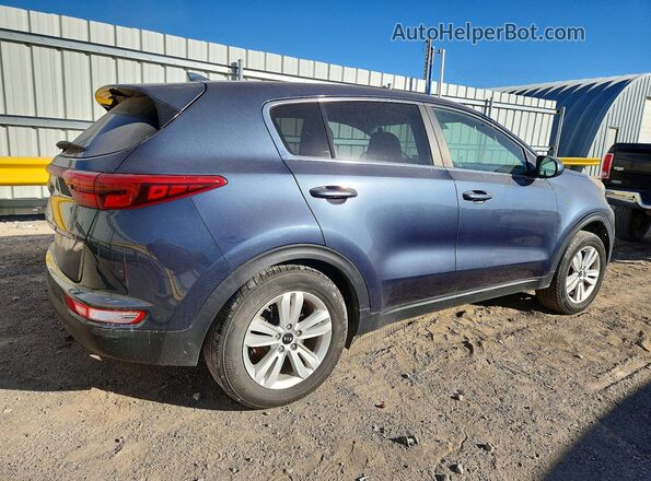KNDPMCAC8J7450873 2018 KIA SPORTAGE Синий Задняя правая четверть