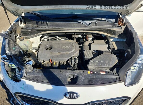 KNDPMCAC8M7864921 2021 KIA SPORTAGE White ძრავის განყოფილების ხედი