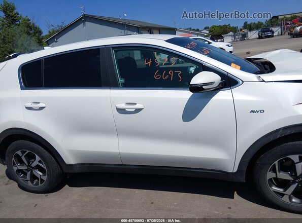 KNDPMCAC8M7920033 2021 KIA SPORTAGE White Widok wnętrza z tyłu