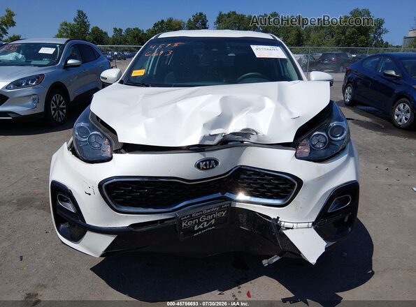 KNDPMCAC8M7920033 2021 KIA SPORTAGE White Widok zestawu wskaźników