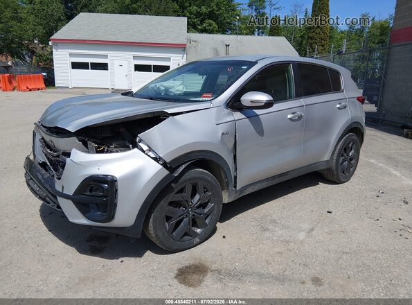 KNDPMCAC8N7966964 2022 KIA SPORTAGE Silver წინა მარცხენა ხედი სამი მეოთხედიდან