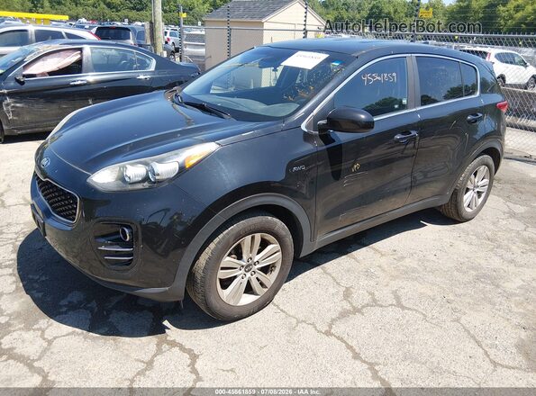 KNDPMCAC9H7040321 2017 KIA SPORTAGE Black წინა მარცხენა ხედი სამი მეოთხედიდან