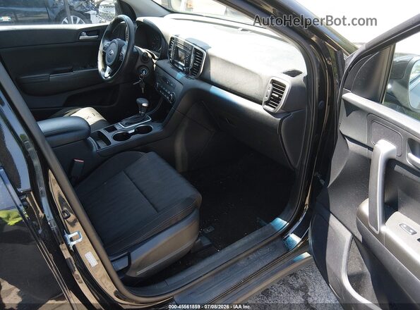KNDPMCAC9H7040321 2017 KIA SPORTAGE Black წინა სალონის ხედი