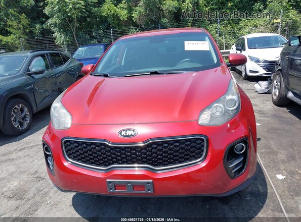 KNDPMCAC9J7303753 2018 KIA SPORTAGE Red ხელსაწყოთა პანელის ხედი