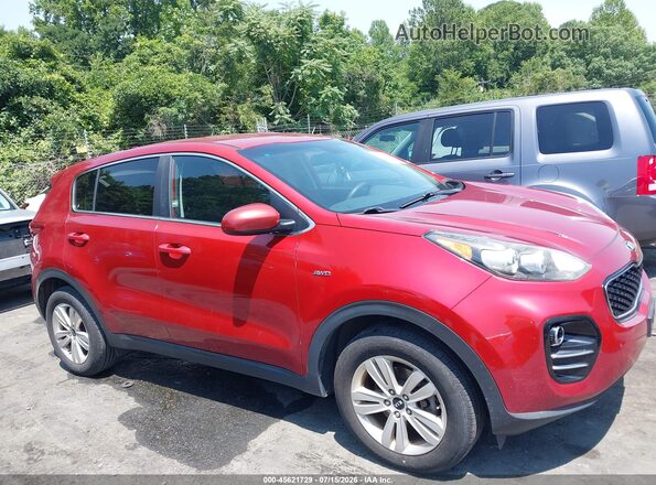 KNDPMCAC9J7303753 2018 KIA SPORTAGE Red უკანა სალონის ხედი