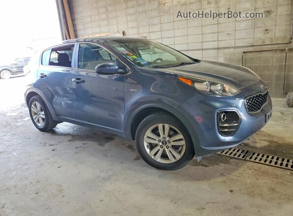 KNDPMCAC9J7450879 2018 KIA SPORTAGE Blue Առջևի աջ