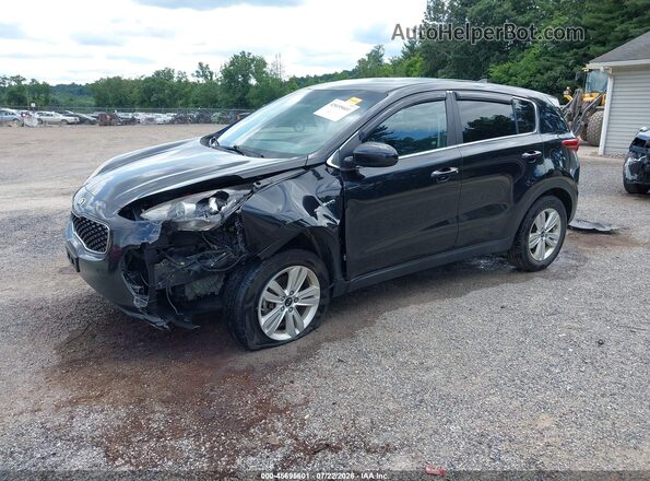 KNDPMCAC9K7530958 2019 KIA SPORTAGE Black Առջևի ձախ երեք քառորդ տեսարան