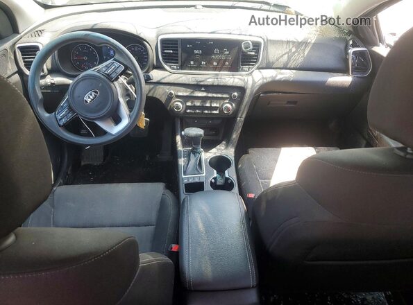 KNDPMCAC9M7930358 2021 KIA SPORTAGE Black Dashboard view