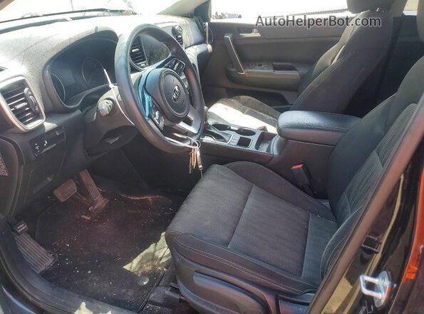 KNDPMCAC9M7930358 2021 KIA SPORTAGE Black Front interior view