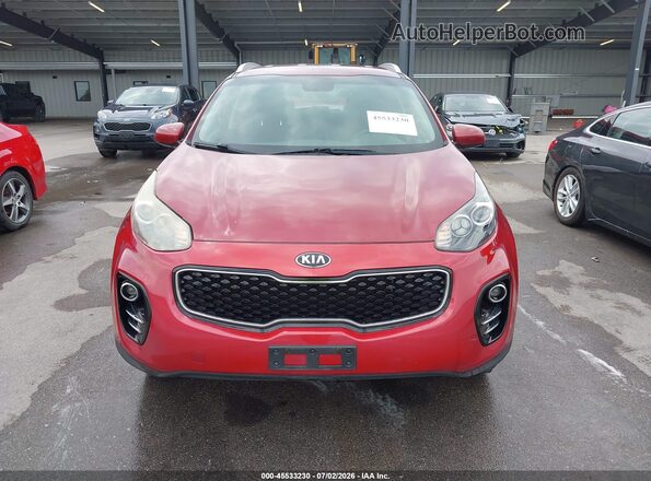 KNDPMCACXH7151881 2017 KIA SPORTAGE Red Widok zestawu wskaźników