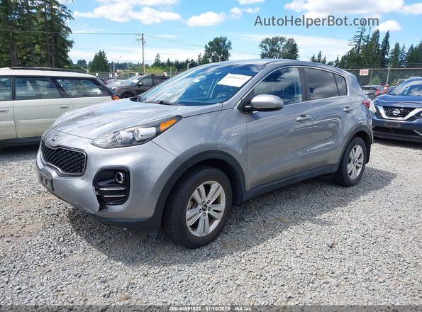 KNDPMCACXK7568764 2019 KIA SPORTAGE Gray Առջևի ձախ երեք քառորդ տեսարան