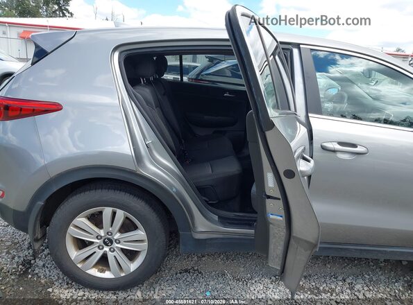 KNDPMCACXK7568764 2019 KIA SPORTAGE Gray VIN կոդի պիտակի տեսք