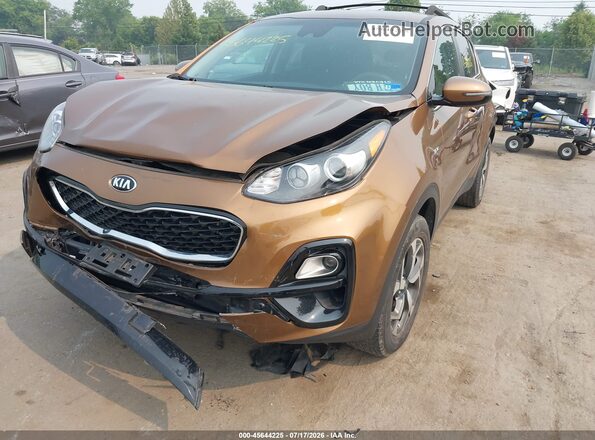 KNDPMCACXM7847585 2021 KIA SPORTAGE Коричневый Вид спереди