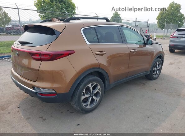 KNDPMCACXM7847585 2021 KIA SPORTAGE Коричневый Задняя правая четверть
