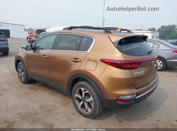 KNDPMCACXM7847585 2021 KIA SPORTAGE Коричневый Задняя левая четверть