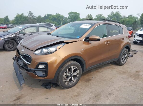 KNDPMCACXM7847585 2021 KIA SPORTAGE Коричневый Передняя левая четверть