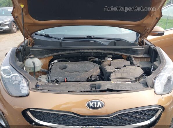 KNDPMCACXM7847585 2021 KIA SPORTAGE Коричневый Вид сзади