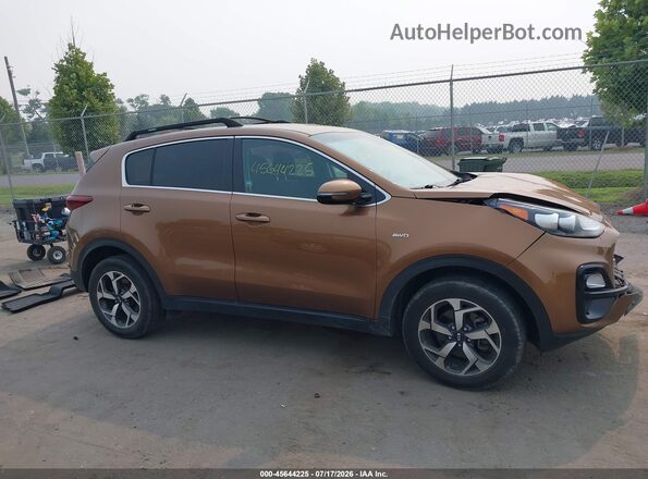 KNDPMCACXM7847585 2021 KIA SPORTAGE Коричневый Вид задней части салона