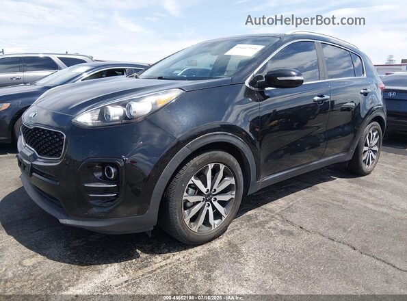 KNDPN3AC0H7186605 2017 KIA SPORTAGE Черный Передняя левая четверть