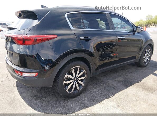 KNDPN3AC0H7186605 2017 KIA SPORTAGE Черный Задняя правая четверть