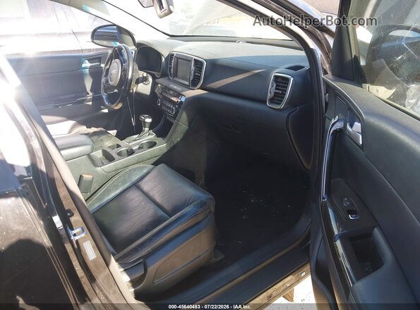KNDPN3AC1J7354564 2018 KIA SPORTAGE Black Front interior view