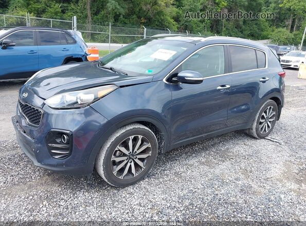 KNDPN3AC4H7150853 2017 KIA SPORTAGE Blue Առջևի ձախ երեք քառորդ տեսարան