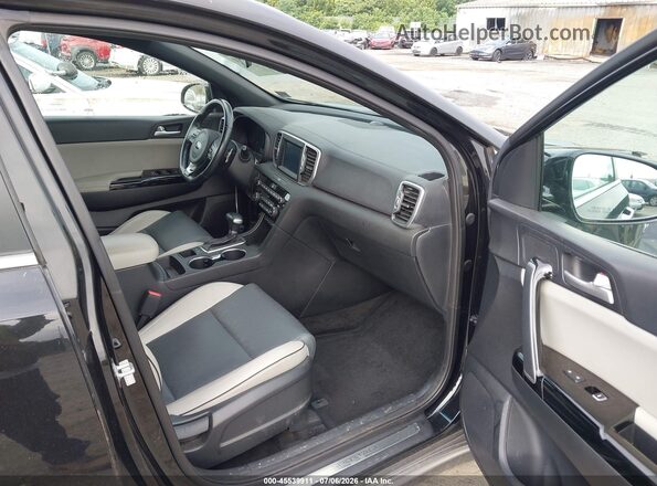 KNDPN3AC7J7426965 2018 KIA SPORTAGE Black Widok wnętrza z przodu