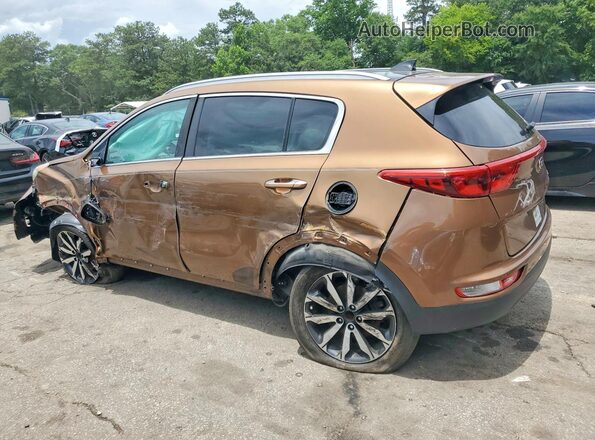 KNDPN3AC8H7259283 2017 KIA SPORTAGE Brown Rear left