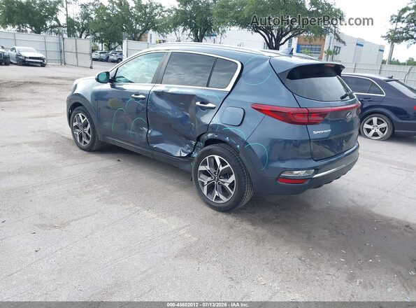 KNDPN3AC8M7843760 2021 KIA SPORTAGE Blue Հետևի ձախ