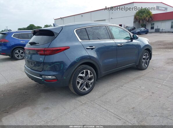 KNDPN3AC8M7843760 2021 KIA SPORTAGE Blue Հետևի աջ