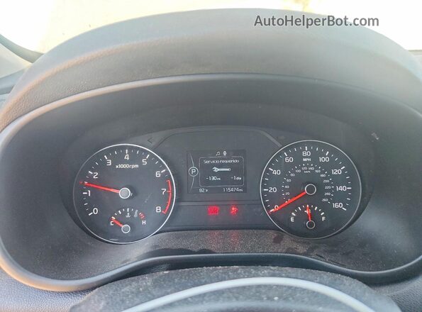 KNDPN3ACXH7149660 2017 KIA SPORTAGE Blue Vista del cuadro de instrumentos