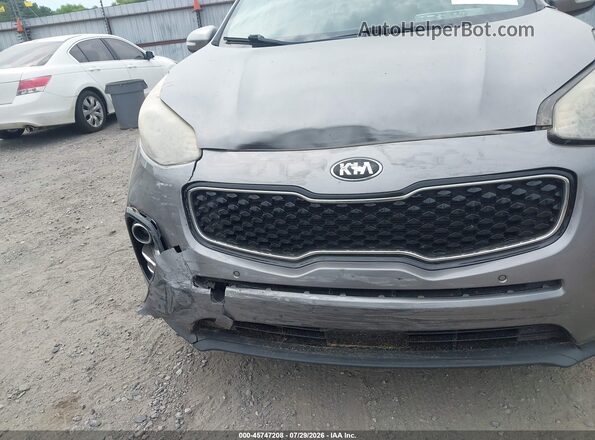 KNDPN3ACXJ7419377 2018 KIA SPORTAGE Gray Front view