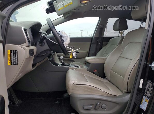 KNDPN3ACXK7588106 2019 KIA SPORTAGE Black Вид салону спереду