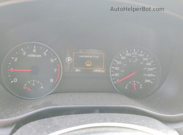 KNDPNCAC0H7148307 2017 KIA SPORTAGE White Instrument cluster view