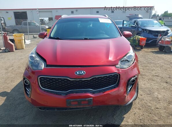 KNDPNCAC0H7180674 2017 KIA SPORTAGE Red Սարքավորումների վահանակի տեսք