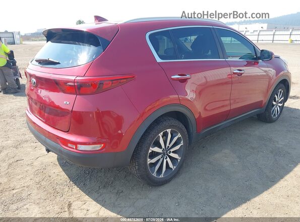 KNDPNCAC0H7180674 2017 KIA SPORTAGE Red Հետևի աջ