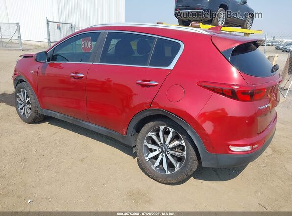 KNDPNCAC0H7180674 2017 KIA SPORTAGE Red Հետևի ձախ
