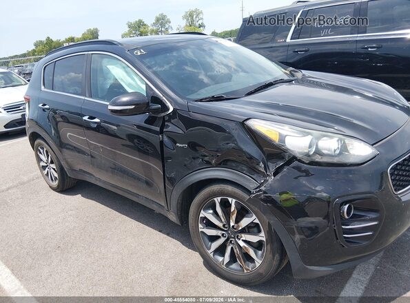 KNDPNCAC0K7589362 2019 KIA SPORTAGE Black Widok z przodu