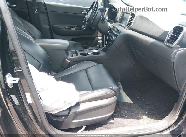 KNDPNCAC0K7589362 2019 KIA SPORTAGE Black Widok wnętrza z przodu