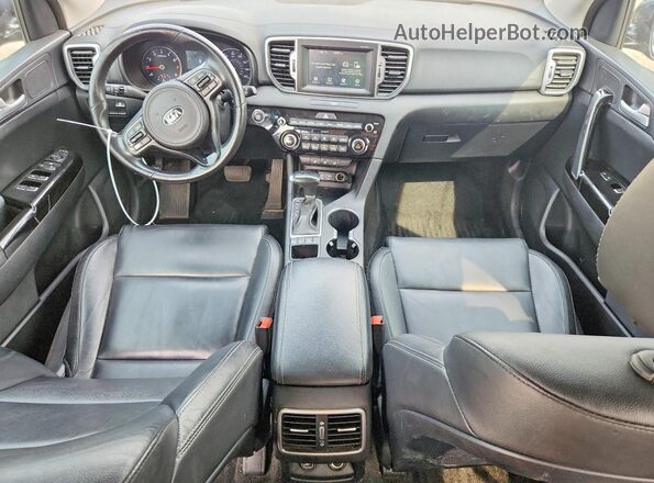 KNDPNCAC1J7431725 2018 KIA SPORTAGE Blue Առջևի վահանակի տեսք