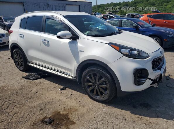 KNDPNCAC1J7443308 2018 KIA SPORTAGE White Передня права чверть