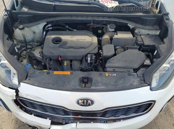 KNDPNCAC1J7443308 2018 KIA SPORTAGE White Вид підкапотного простору