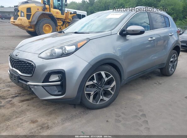 KNDPNCAC1M7917908 2021 KIA SPORTAGE Gray Vista tres cuartos delantera izquierda