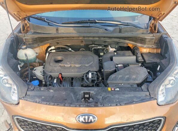 KNDPNCAC3J7367624 2018 KIA SPORTAGE Brown ძრავის განყოფილების ხედი
