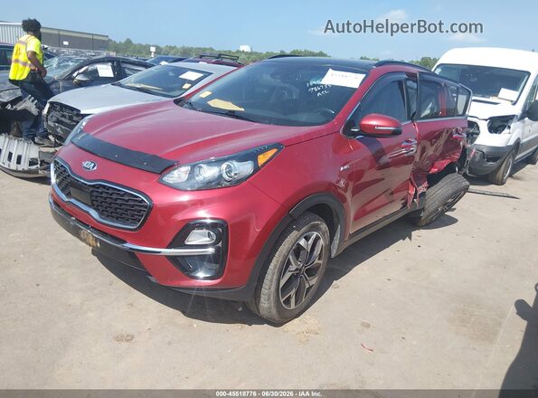 KNDPNCAC4N7986755 2022 KIA SPORTAGE Red წინა მარცხენა ხედი სამი მეოთხედიდან